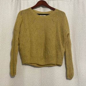 Anthropologie Mustard Knit Sweater